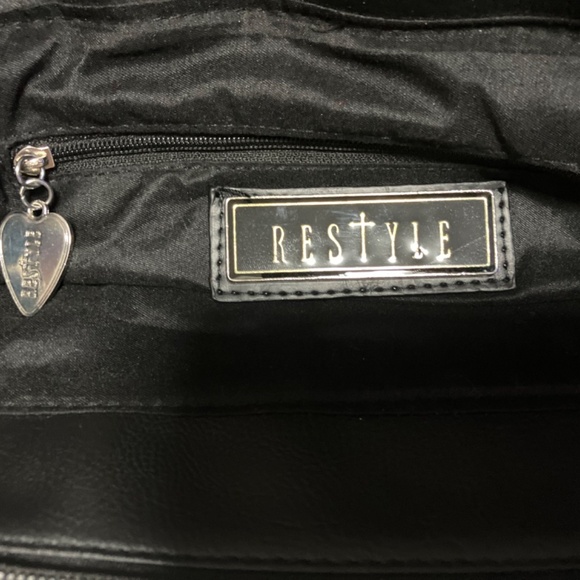 RESTYLE FOR REPAIR OR PARTS‼️MESSENGER SATCHEL GOTHIC SHOULDER BAG BAT WINGS - Picture 12 of 14